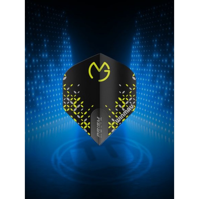 Prism Delta MvG (Michael Van Gerwen) Black, Green & Grey Extra Thick Standard 100 Micron Poly metronic extra thick