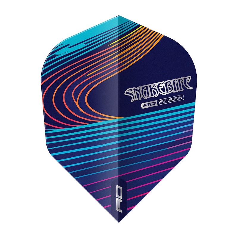 Red Dragon Hardcore Snakebite Multi Colour Dart Flights No6 Shape