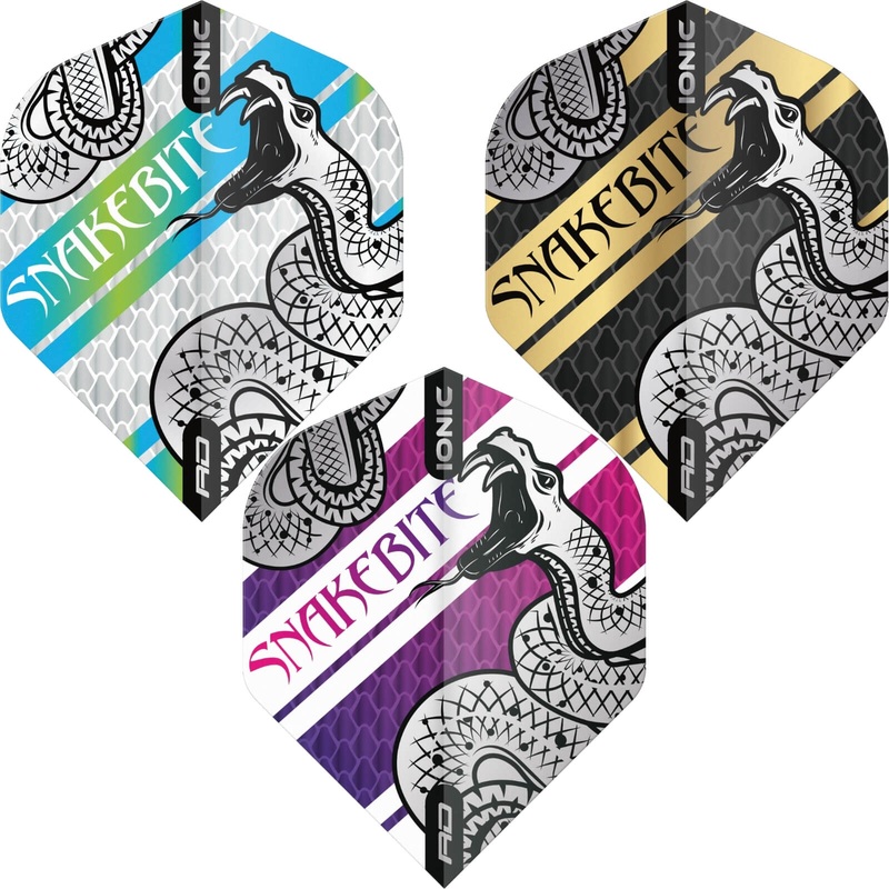 Red Dragon – Ionic Peter Wright Coiled Snake – Big Wing Dart Flights Blue