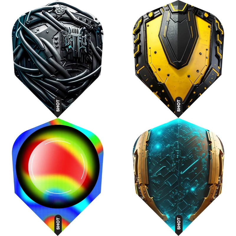 Shot – AI – Standard Dart Flights Cyberpunk