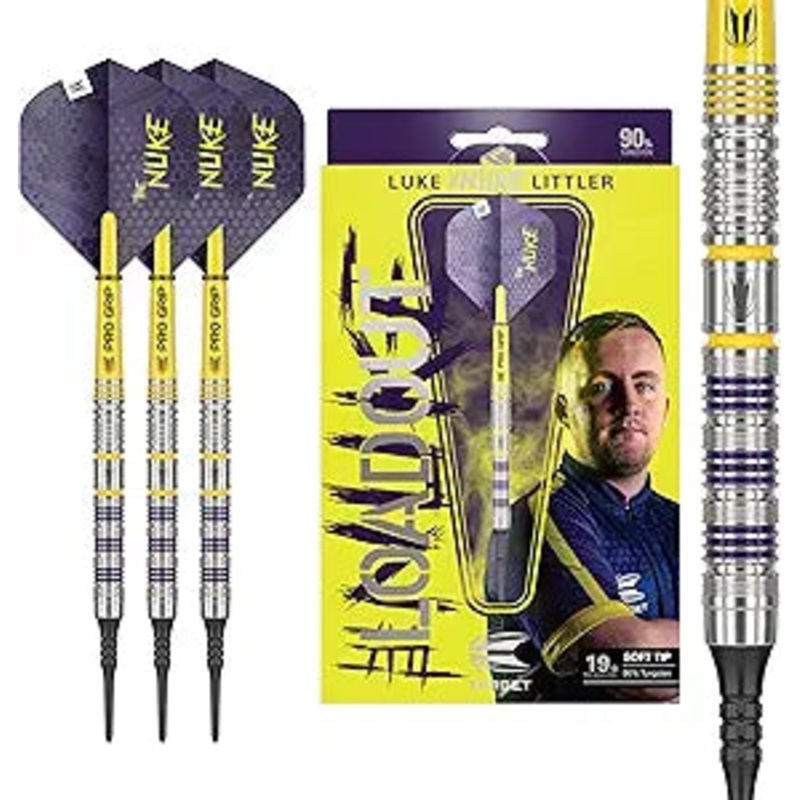 Target Luke Littler Loadout Soft Tip Darts 90% Tungsten 19g