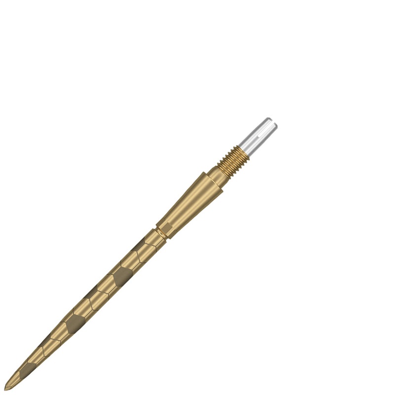 Target Swiss Storm Onyx Steel Points – 30mm Gold