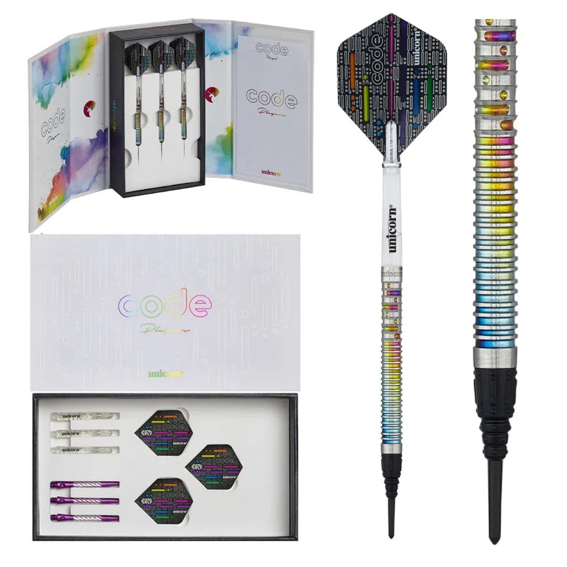 Unicorn Gary Anderson Code 80% Tungsten Soft Tip Darts 18 GRAM