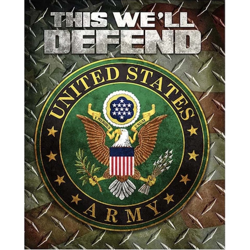 US Army Metal Sign – 15″ X 12″