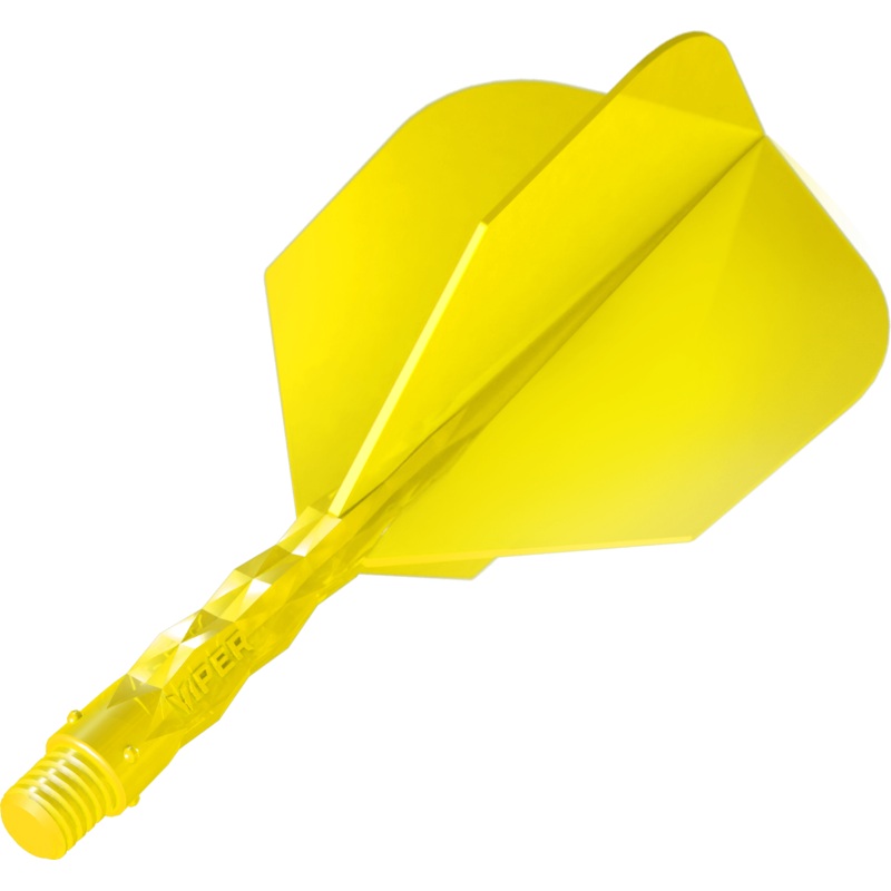 Viper Diamond Core Dart Flights – Moulded Flights & Shaft – Standard – Neon Yellow Short
