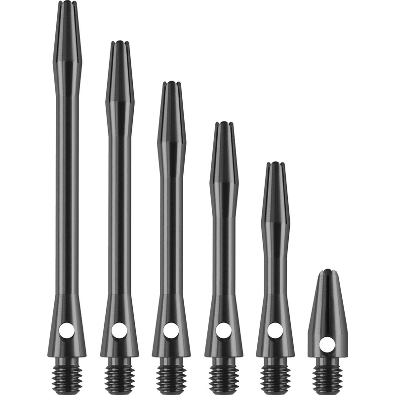 Designa Aluminium Shafts – Metal Dart Stems – Gun Metal Long