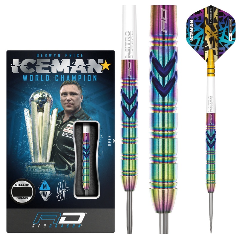 Gerwyn Price Ionic 90% Tungsten Steel Tip Darts by Red Dragon 21 Gram