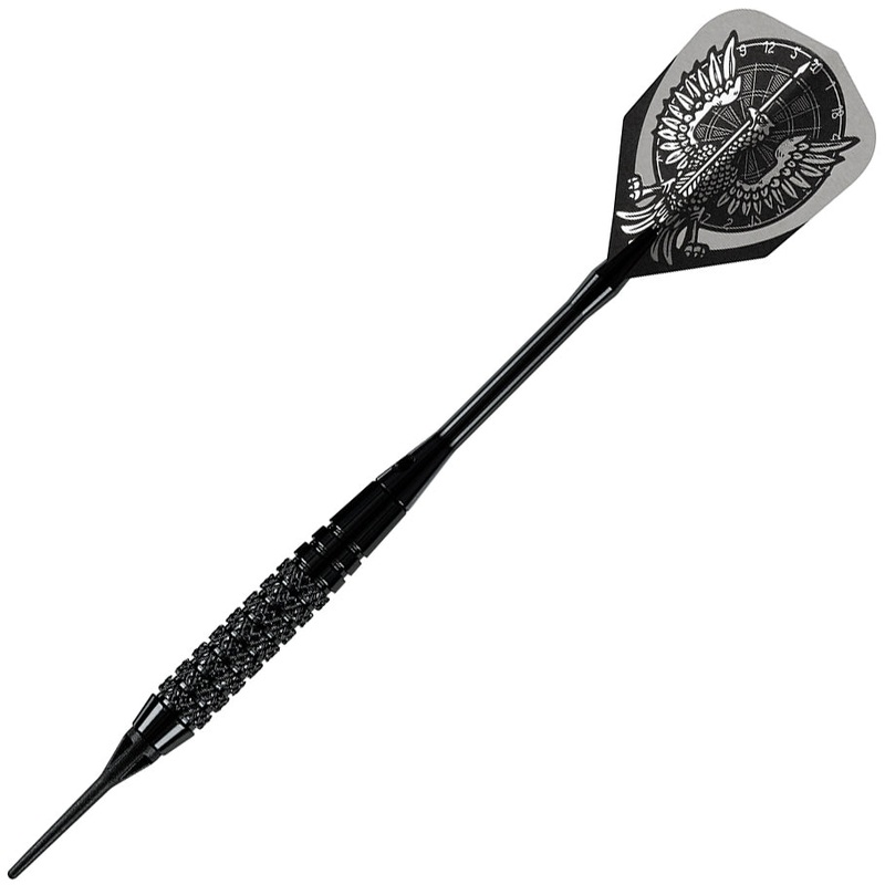 Harrows Black Arrow Knurled Soft Tip Darts – 18gm