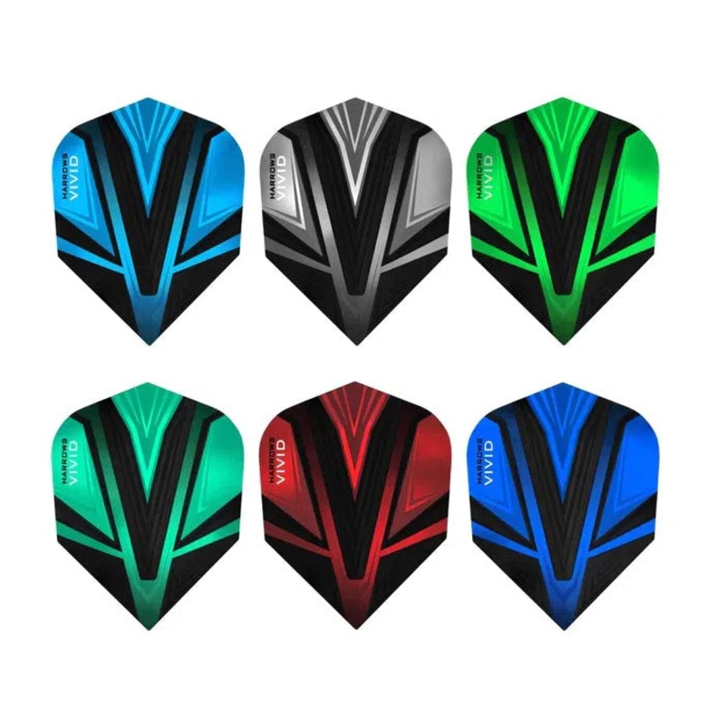 Harrows Vivid Standard Flights Aqua