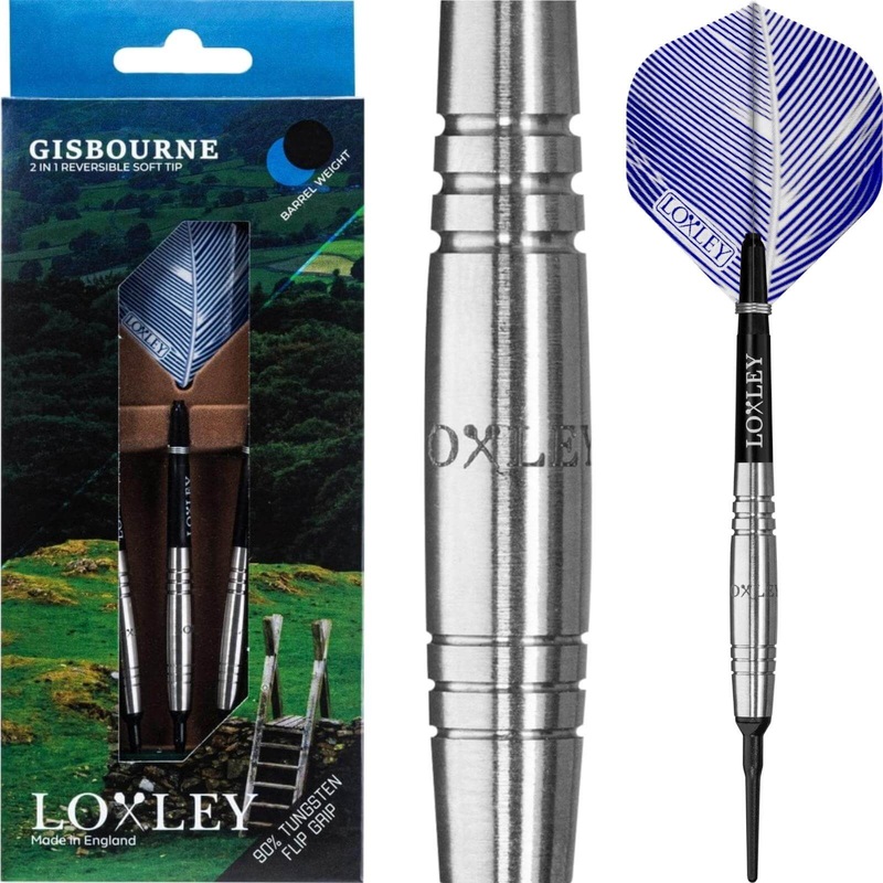 Loxley – Gisbourne Darts – Flip Grip – Soft Tip – 90% Tungsten – 18g