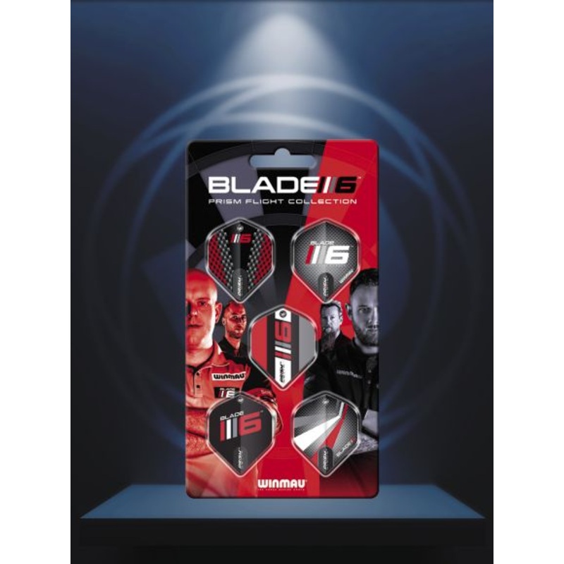 Winmau Blade 6 Flight Collection Standard Extra Thick 100 Micron Poly metronic Extra Thick