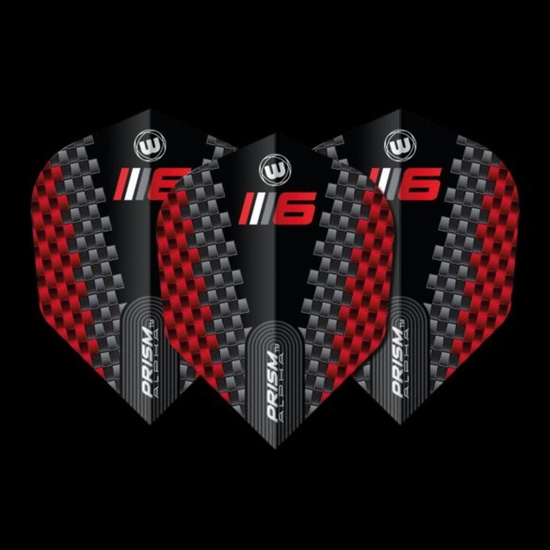 Winmau Prism Alpha Blade 6 Chevron #6 Standard Extra Thick Flights Standard 100 Micron Poly metronic extra thick