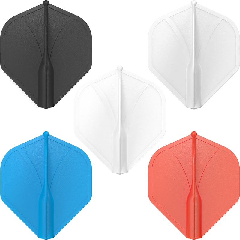 Airfoil Molded Dart Flights by Shot Blue