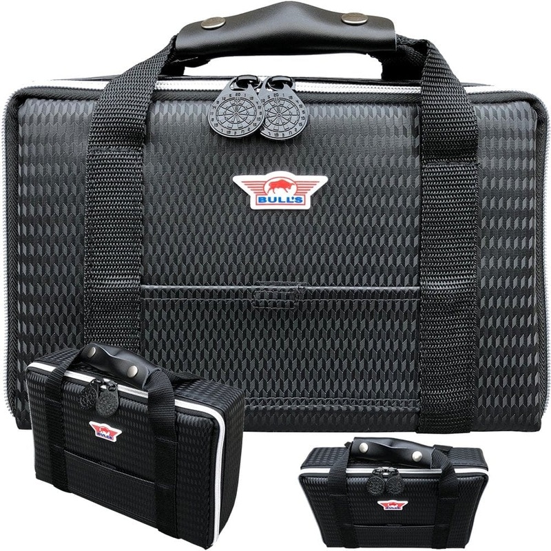 Bulls – Ubertas Case – Large Dart Case – Carbon Effect Black