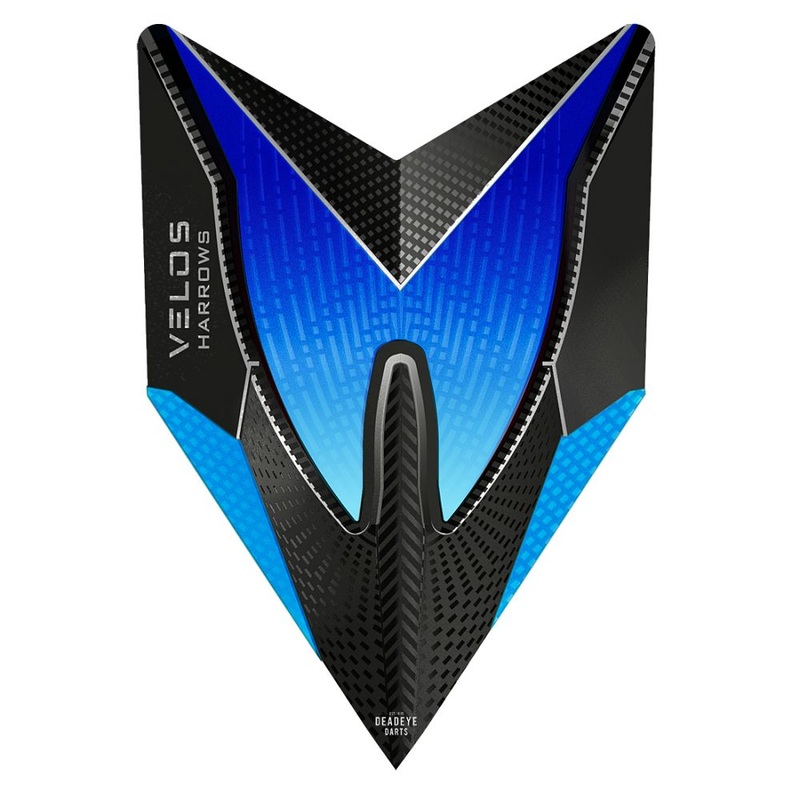Harrows Velos Dart Flights Blue Speciality