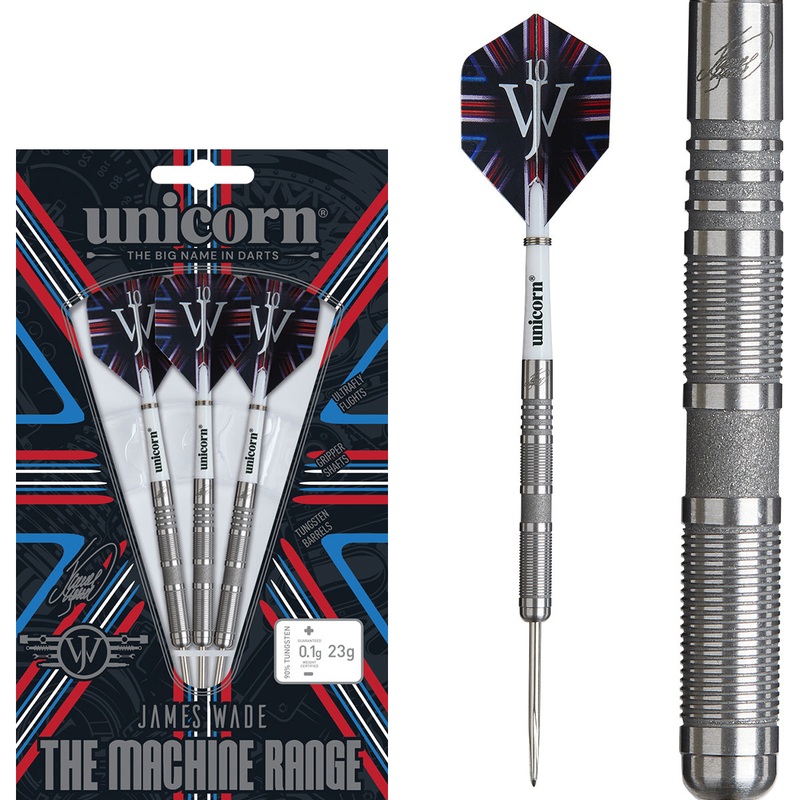 James Wade The Machine 04 90% Tungsten Steel Tip Darts by Unicorn 21 Gram
