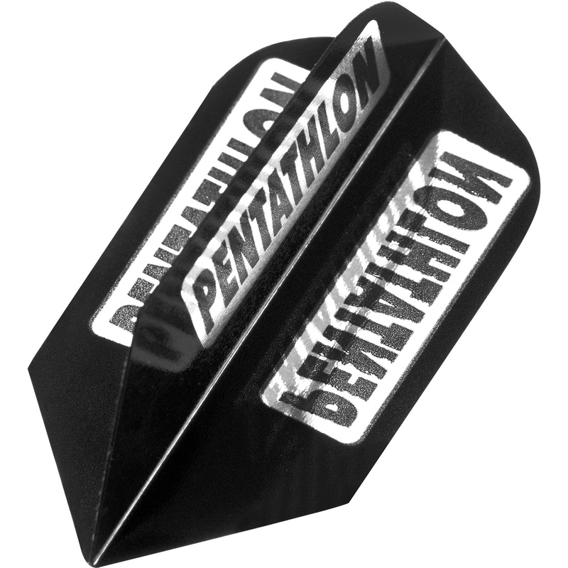 *Pentathlon Dart Flights – Dimplex – Extra Strong – Slim – Black