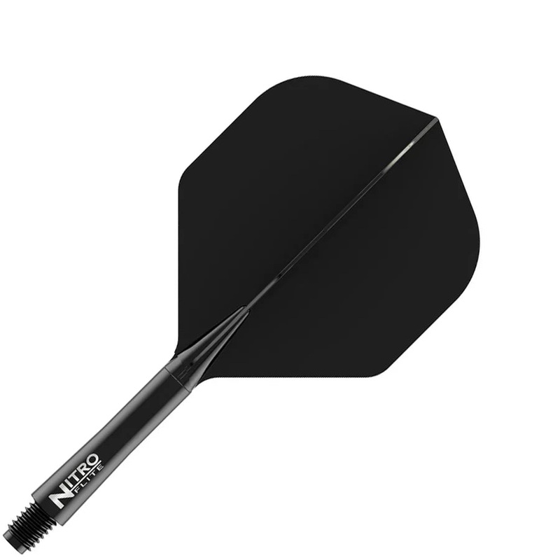 Red Dragon Nitro Flite Integrated Flight and Shaft System – No2 Intermediate Black & Black Black and Black Intermediate (28mm in length excluding thread) No. 2