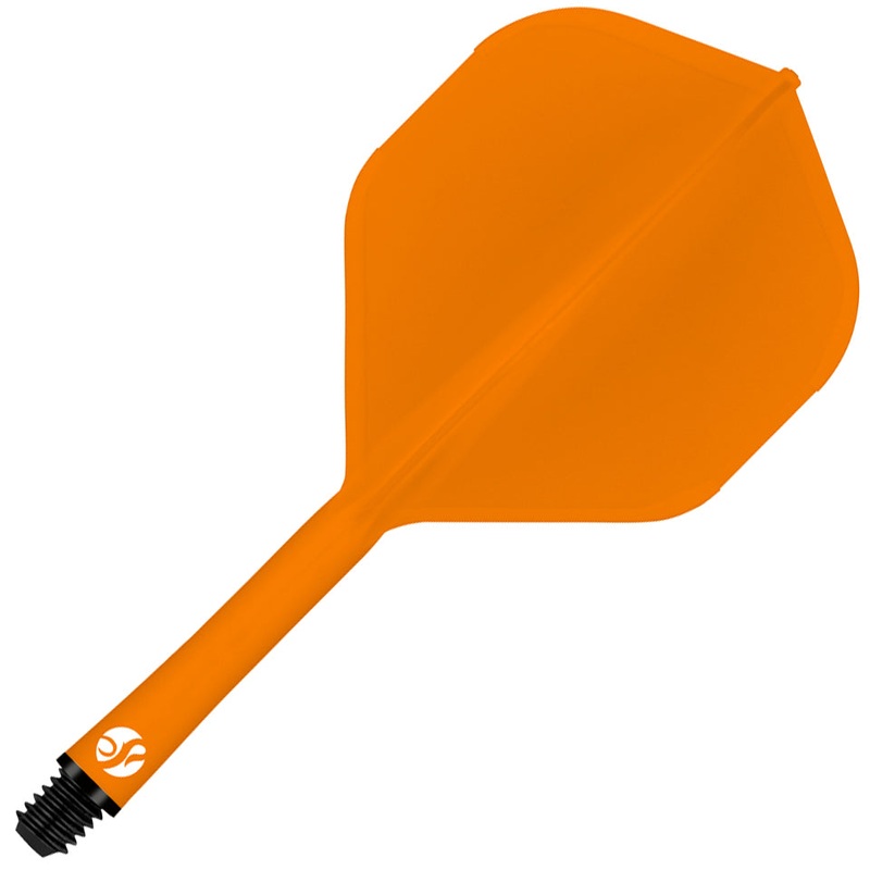 Shot Flight Deck Dart Flight and Shaft System – Standard Medium Orange