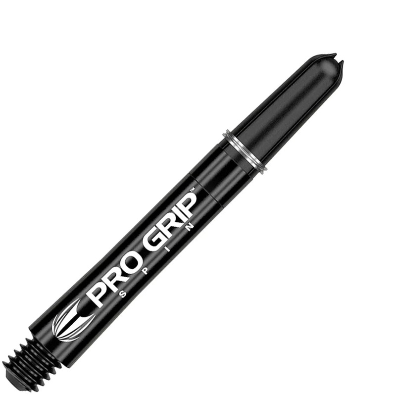 Target Pro Grip Nylon Spinning Dart Shafts Intermediate Black (3 Sets) Black Intermediate (41mm in length excluding thread) Nylon