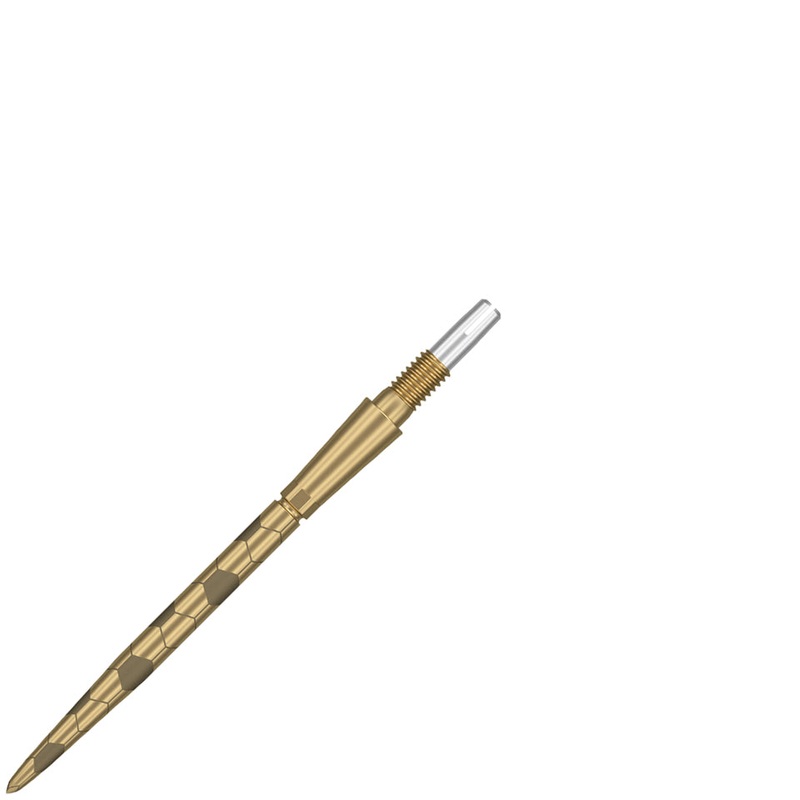Target Swiss Storm Onyx Steel Points – 26mm Gold