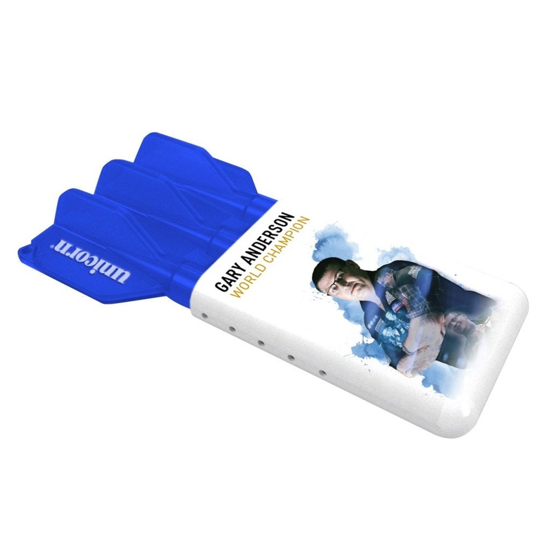 Unicorn Slider Darts Case – Gary Anderson Blue/White