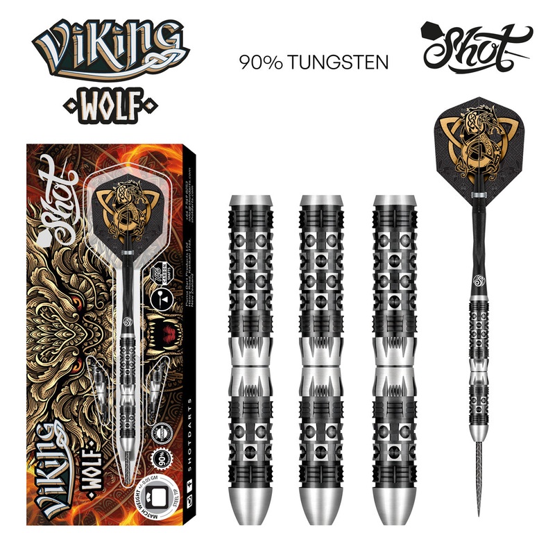 Viking Wolf 90% Tungsten Steel Tip Darts by Shot 23 Gram