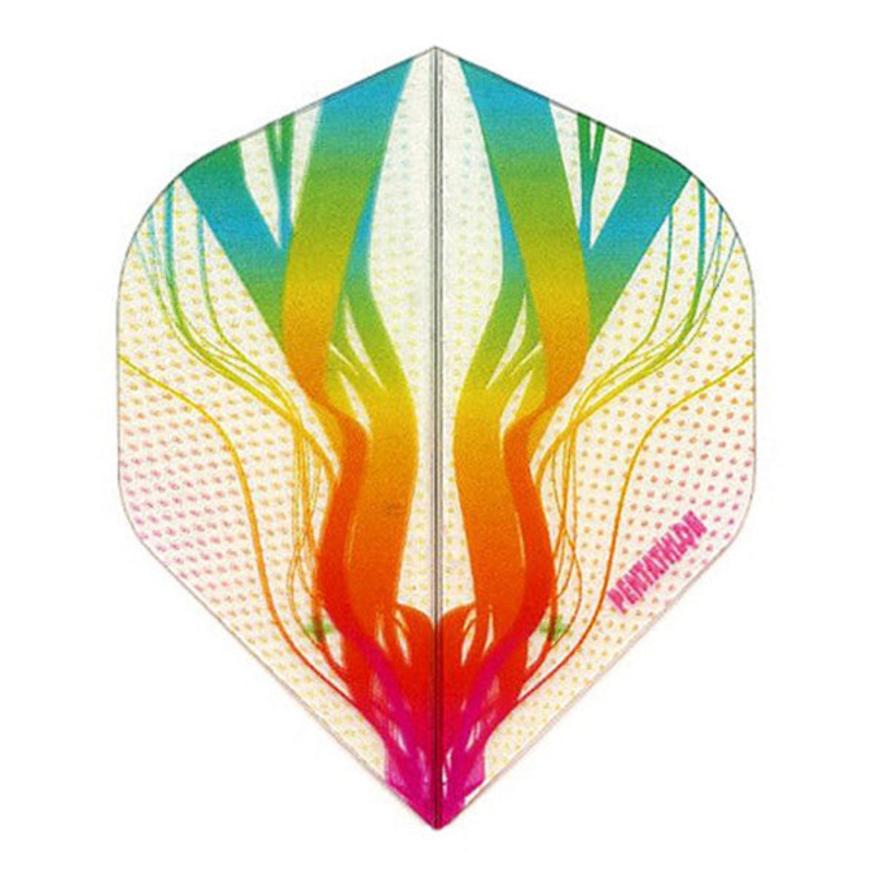 Viper Pentathlon Dart Flights – Standard Translucent Design White/Green/Red/Yellow