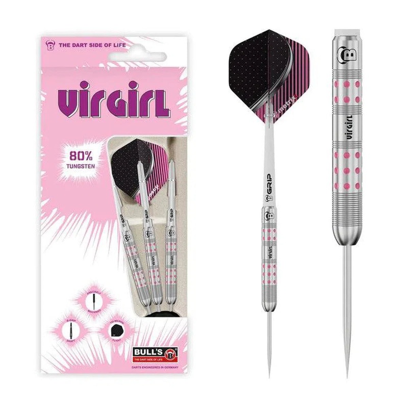 Bull’s DE Virgirl VR1 80% Tungsten Steel Tip Darts 21 GRAM