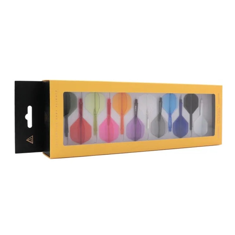 CUESOUL ROST 77 Integrated Dart Shaft & Flight – Big Standard Shape – Long – 12 Pack Assorted Colors 12 Assorted Colors Long (33mm in length excluding thread) Big Standard