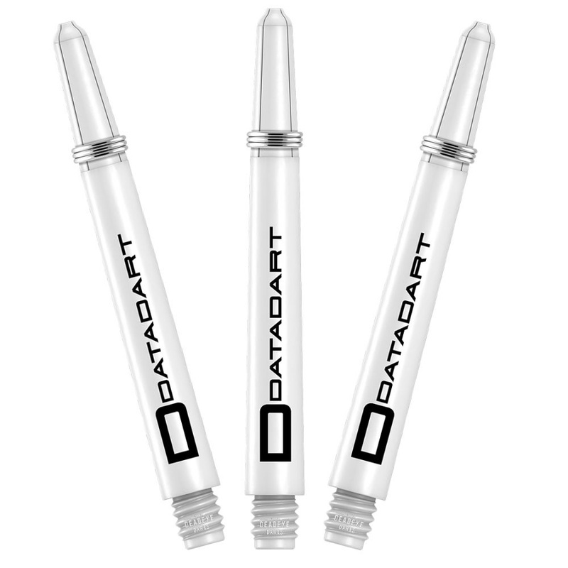 Datadart Signature Nylon Dart Shafts White Short – 34mm