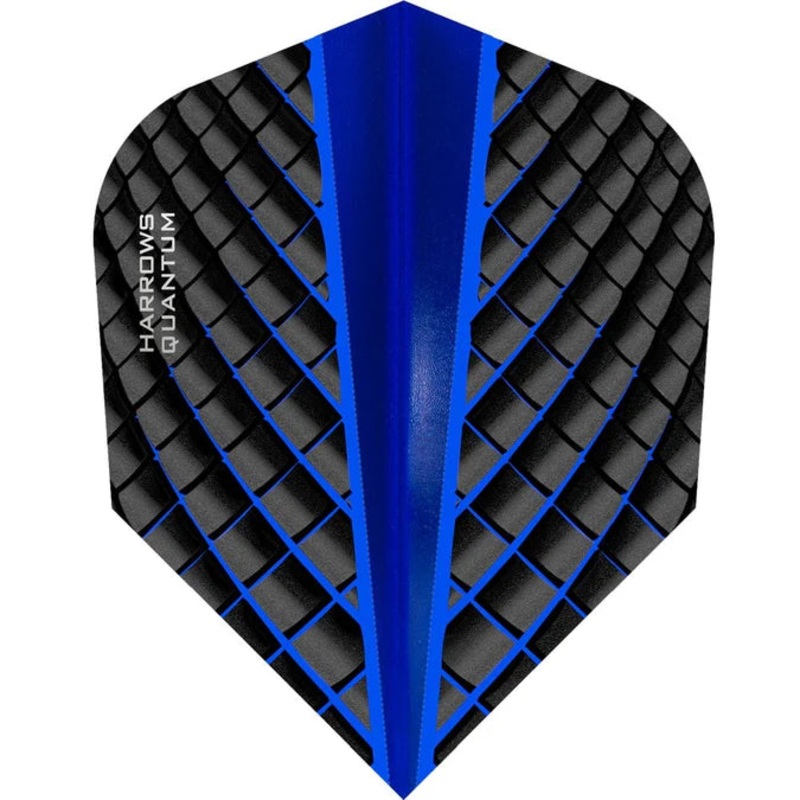Harrows Quantum Blue Standard Dart Flights Standard 100 Micron Extra Strong