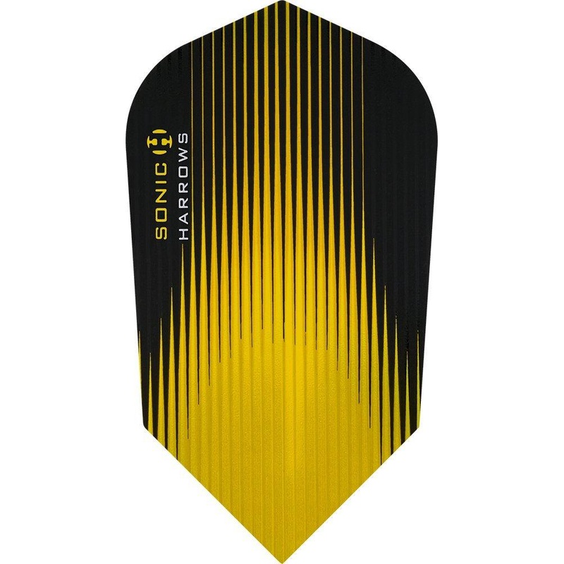 Harrows Sonic Slim Yellow Dart Flights Yellow