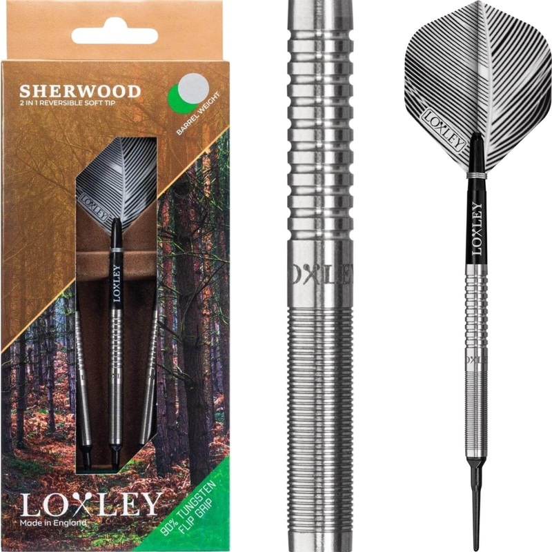 Loxley – Sherwood Darts – Flip Grip – Soft Tip – 90% Tungsten – 18g