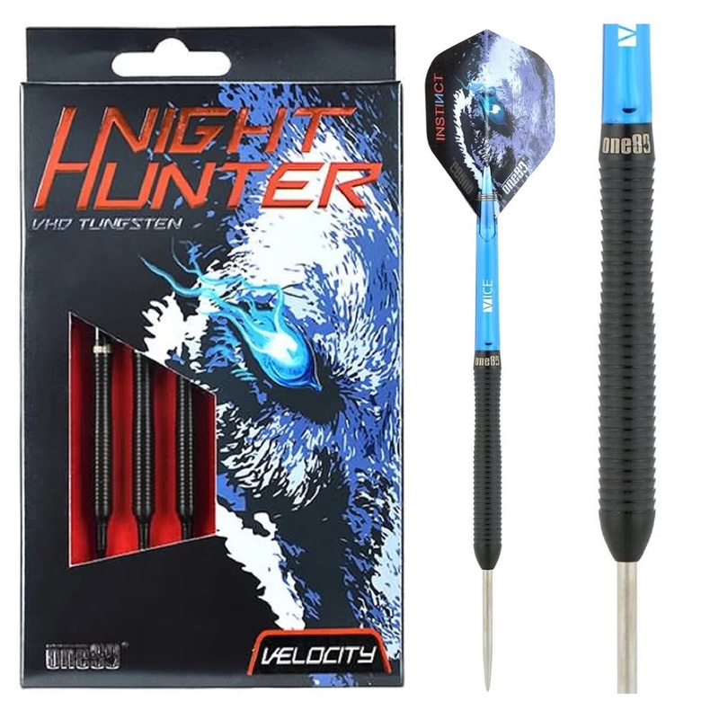 One80 Night Hunter Velocity 90% Tungsten Steel Tip Darts 22 GRAM