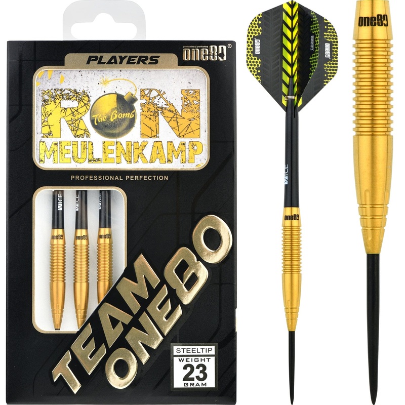 One80 Ron Meulenkamp Darts – Steel Tip – The Bomb – 23g 23g