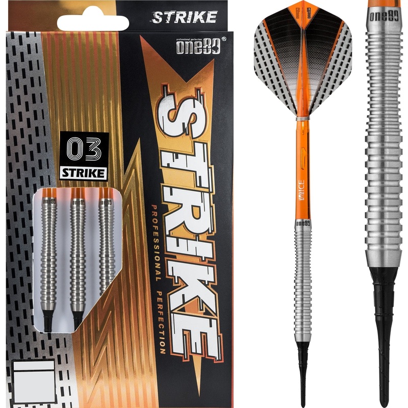 One80 Strike Darts – Soft Tip – S3 – Ringed 16g