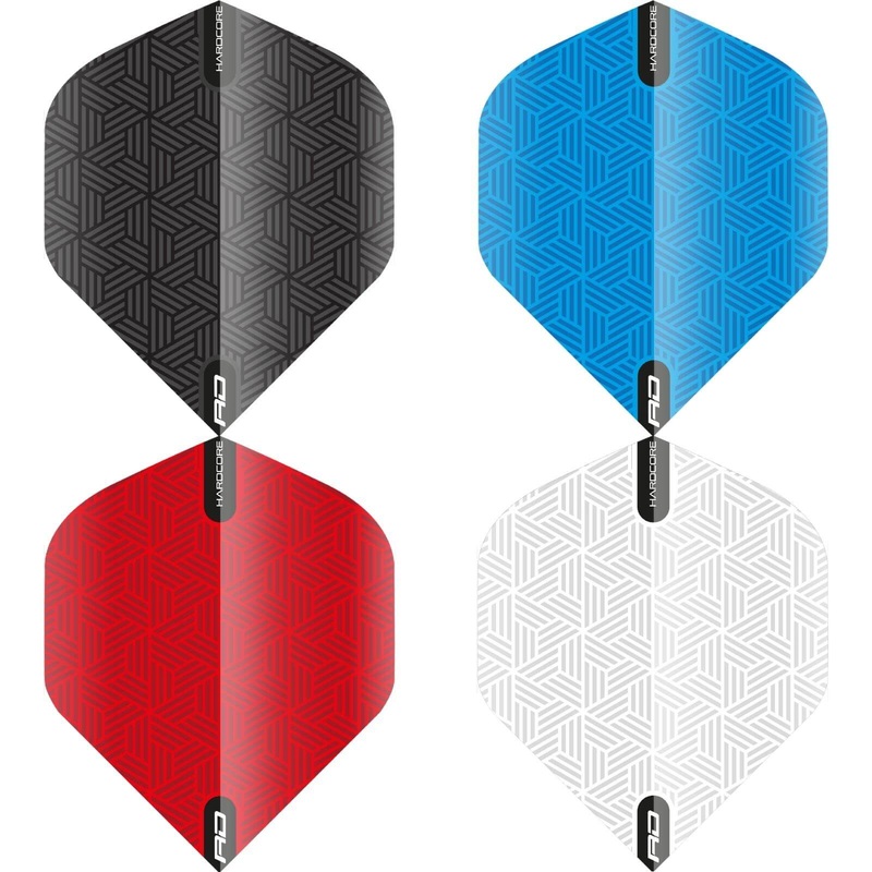 Red Dragon – Hardcore Radical Woven Pattern – Big Wing Dart Flights Black