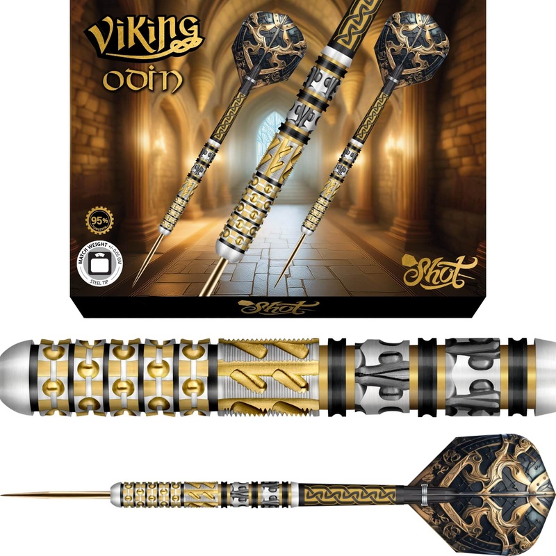 Shot – Viking Odin Darts – Steel Tip – 95% Tungsten – 23g 24g 25g 23 grams