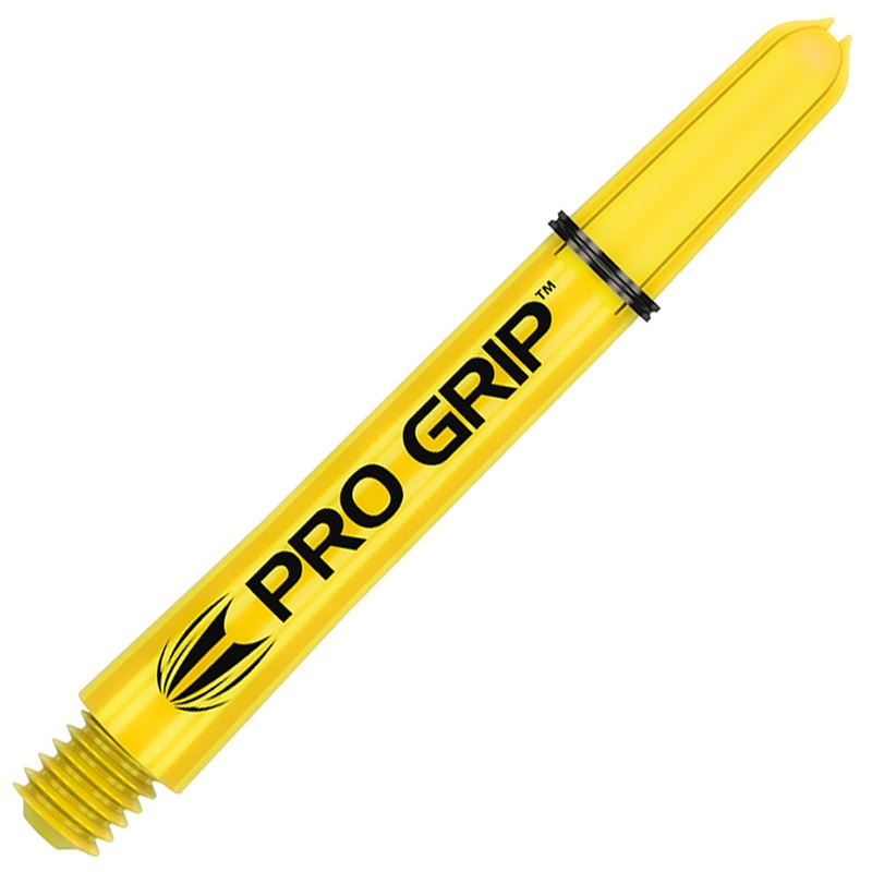 Target Pro Grip Nylon Dart Shafts – Medium Yellow (3 Sets)