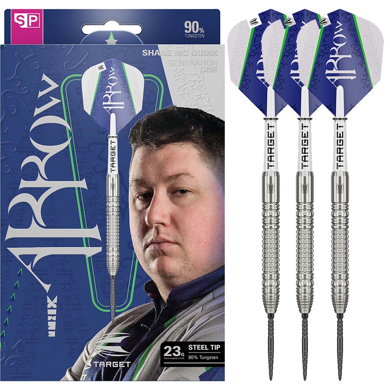 Target Shane McGuirk Gen 1 Swiss Point Steel Tip Darts 23 grams