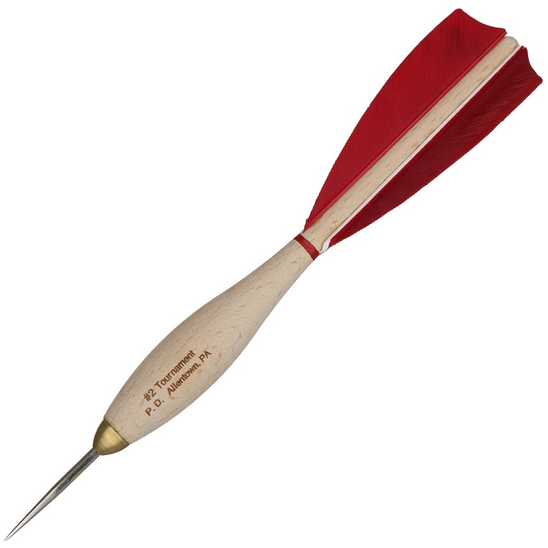 American Pro Dart Woody #2 Steel Tip Darts – 16gm Red (4 Sets)