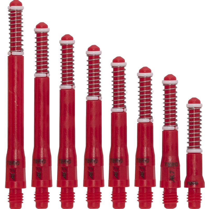 Cuesoul – Dart Shafts – Tero Flight System – AK7 – Standard – Set of 4 – Red Cuesoul 25mm