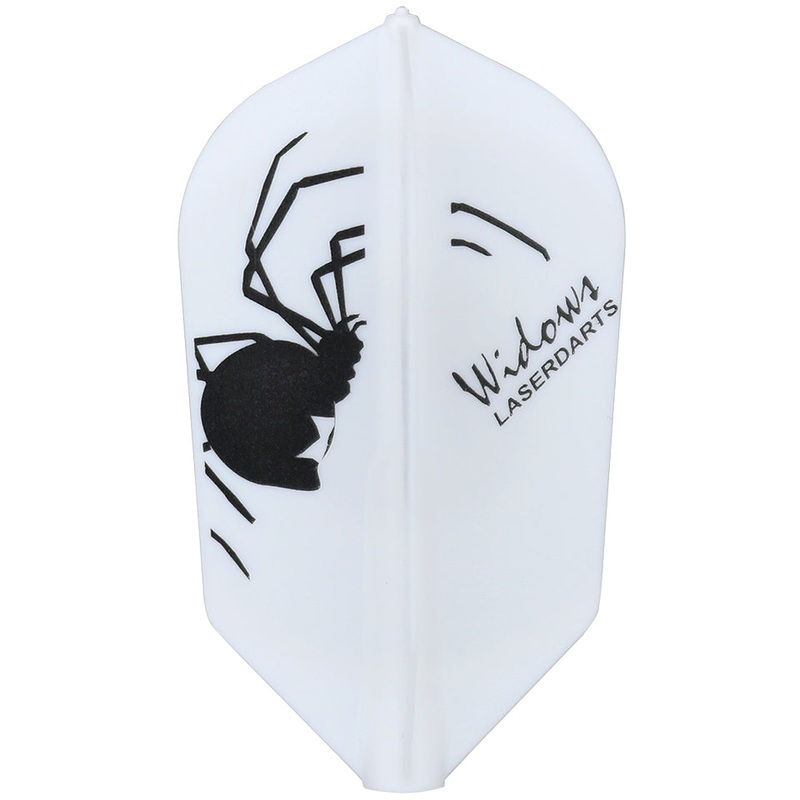 Laserdarts Fit Flight Widows Dart Flights – Slim White