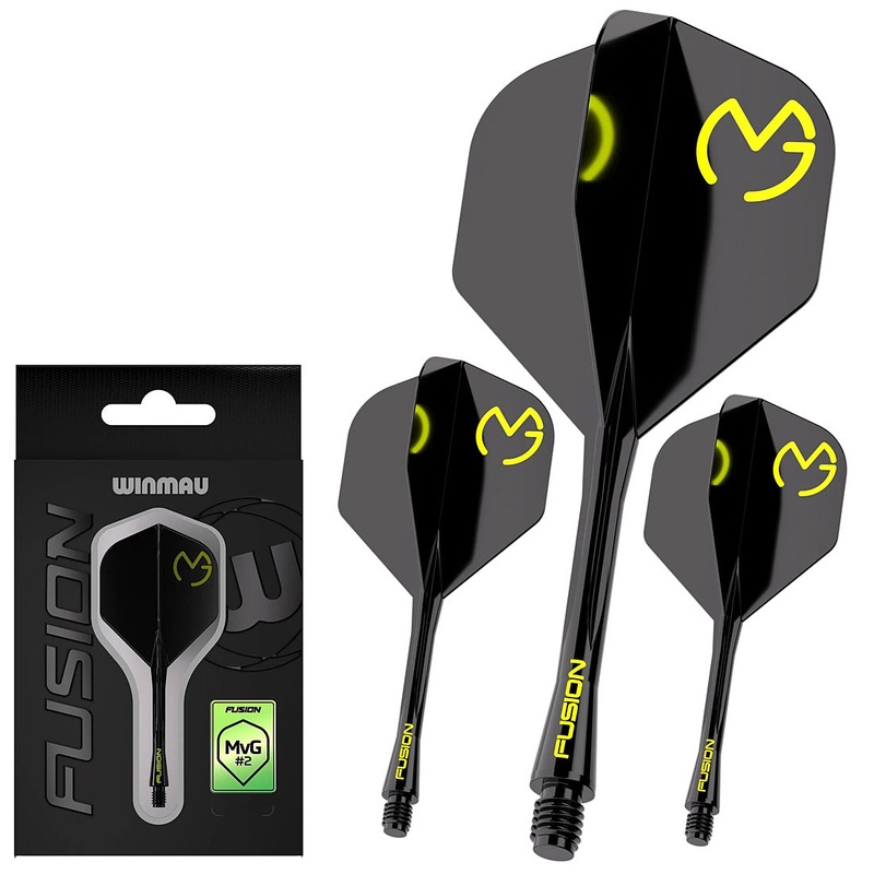 Michael van Gerwen MvG Fusion Integrated Flight & Shaft No2 Standard Black Short