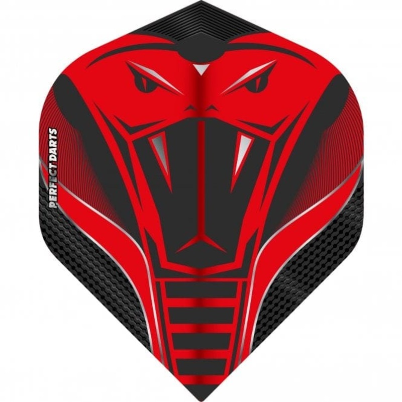 Perfect Darts Flights – Extra Strong – No2 – Std – Super Cobra – Red
