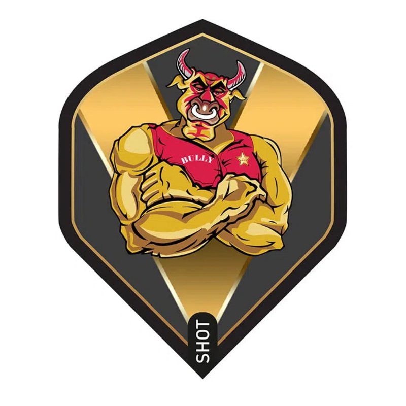 Shot Michael Smith Bully Boy Standard Dart Flights – Gold