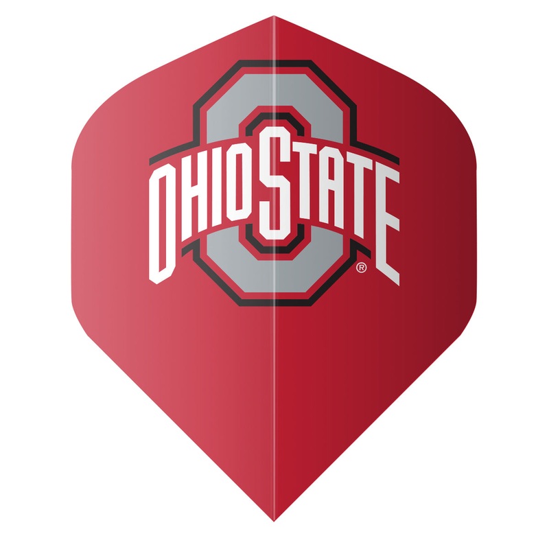 Shot NCAA Ohio State Buckeyes Flight Set Red Standard 100 Micron Polymer
