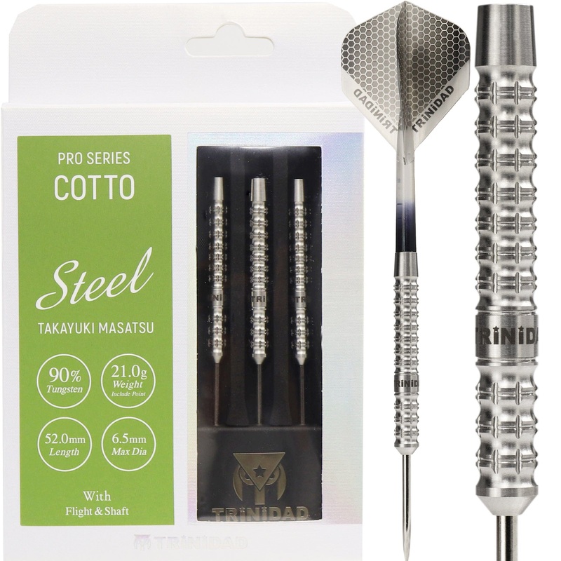 Trinidad Pro Darts – Steel Tip – 90% Tungsten – Cotto – 21g