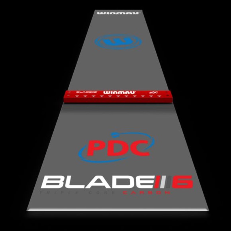 Winmau PDC Clearzone PVC Dart Mat with Integrated Oche Perfect for any dart zone set-up
